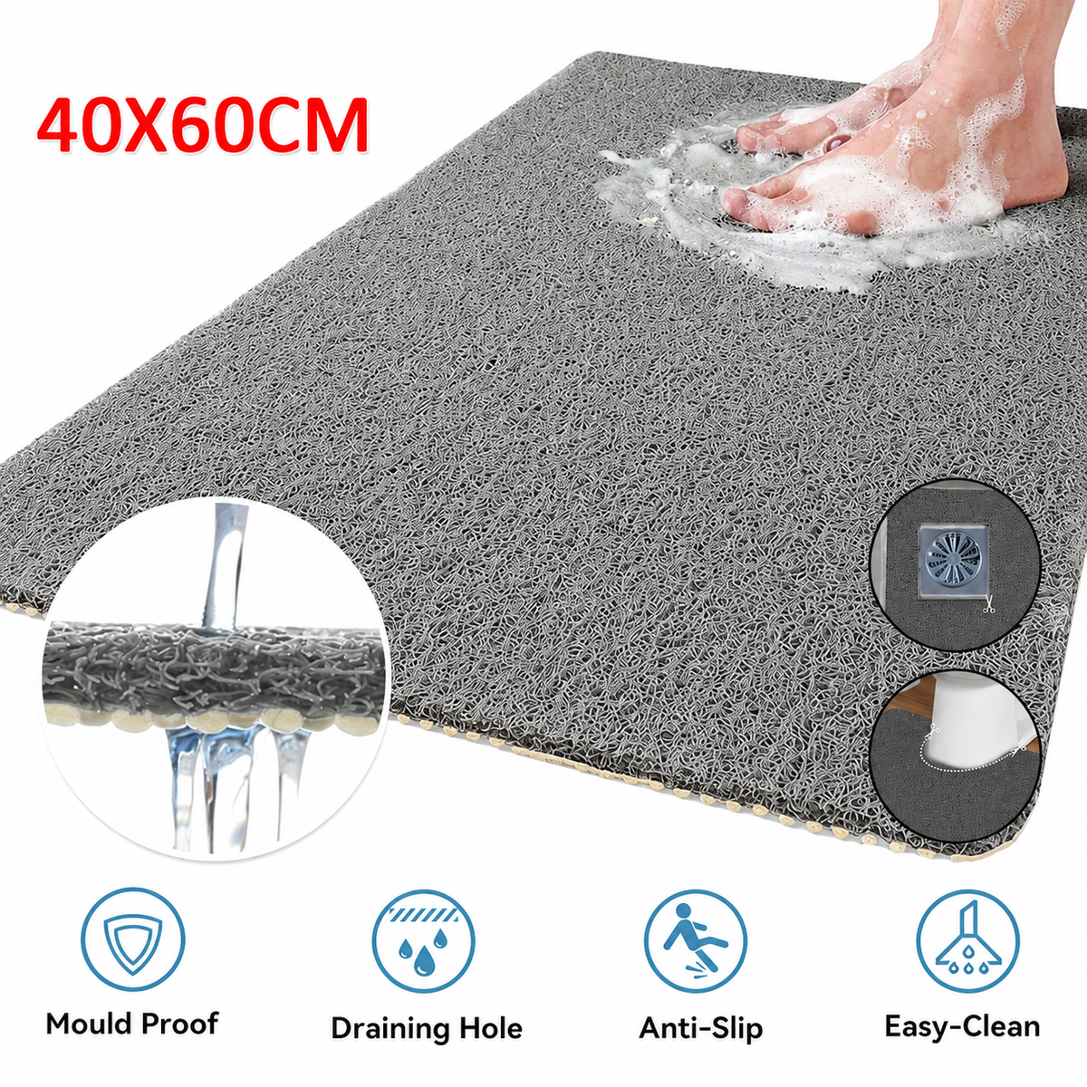 Intent Non-slip Shower Mat